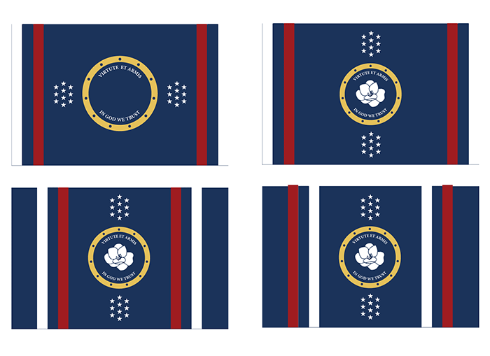 The final candidates for my flag design